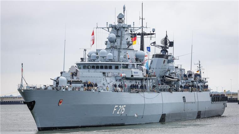 Die Fregatte kehrt zurück nach Wilhelmshaven.