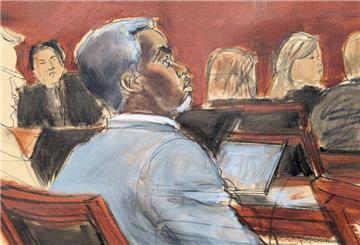 Die Gerichtszeichnung zeigt Sean „Diddy“ Combs, der den Eröffnungsplädoyers am ersten Verhandlungstag vor dem Bundesgericht in Manhattan zuhört. (Archivbild)