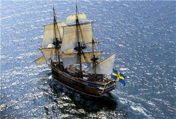 Die „Götheborg“ ist ein Großsegler im Stil des 18. Jahrhunderts.