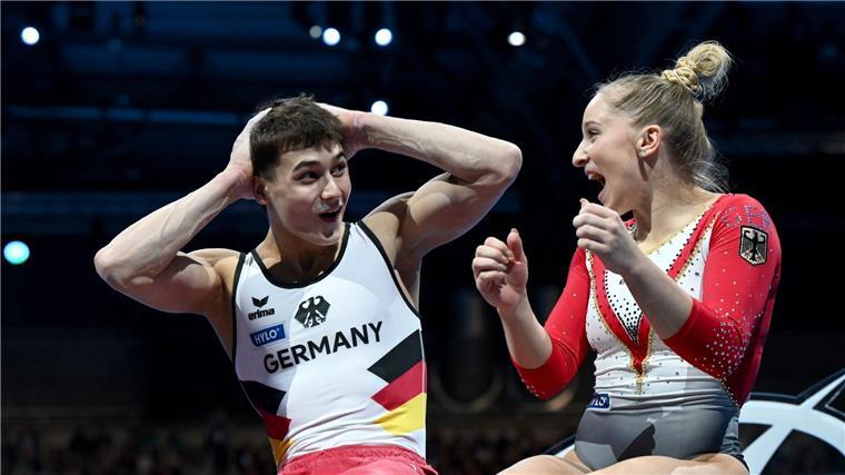 Bei Premiere: Turn-Duo Eder/Schönmaier gewinnt EM-Gold Die Gold-Entscheidung wird verkündet.
