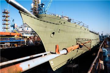 Die "Gorch Fock" wird am Freitag in Bremerhaven ausgedockt.