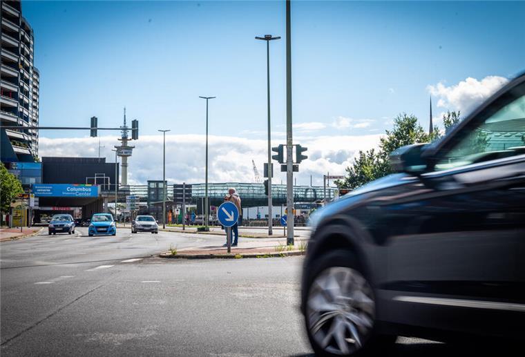 Verkehrsplan erst für 2040? Für Bremerhavener Grüne ein Skandal Blick auf die Columbusstraße in Bremerhaven