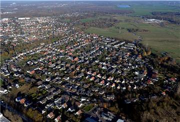 Bremerhaven-Wulsdorf aus der Luft.