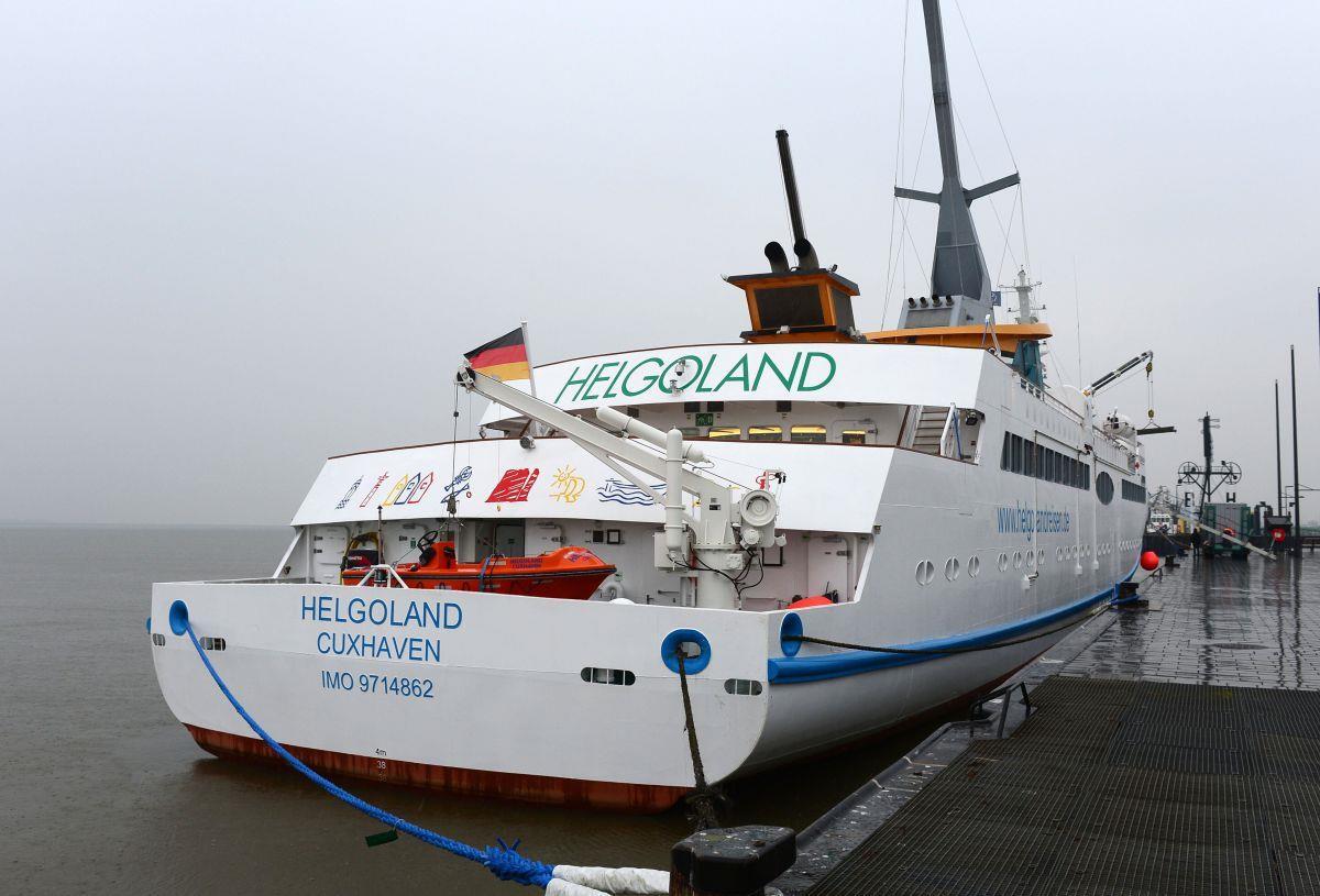 Die "Helgoland" ist am Wochenende samt Passagieren etwa eine halbe Stunde vor Helgoland umgedreht.