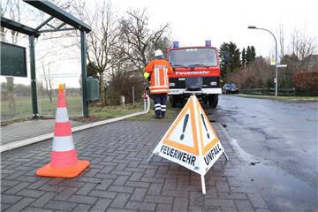Die Hipstedter Straße in Appeln wurde großflächig abgesperrt. 