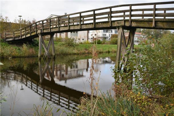 Die hölzerne Fußgängerbrücke vor der Seelust ist eine der beiden Brücken am Seerundweg, die in den kommenden beiden Jahren saniert werden sollen. 