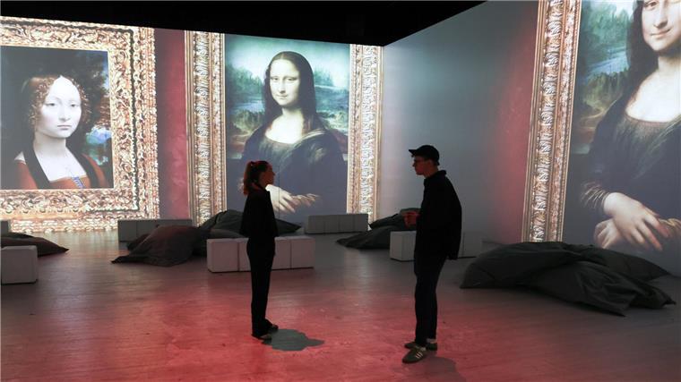 Hier können Besucher eintauchen in Leonardo da Vincis Bilder und Erfindungen