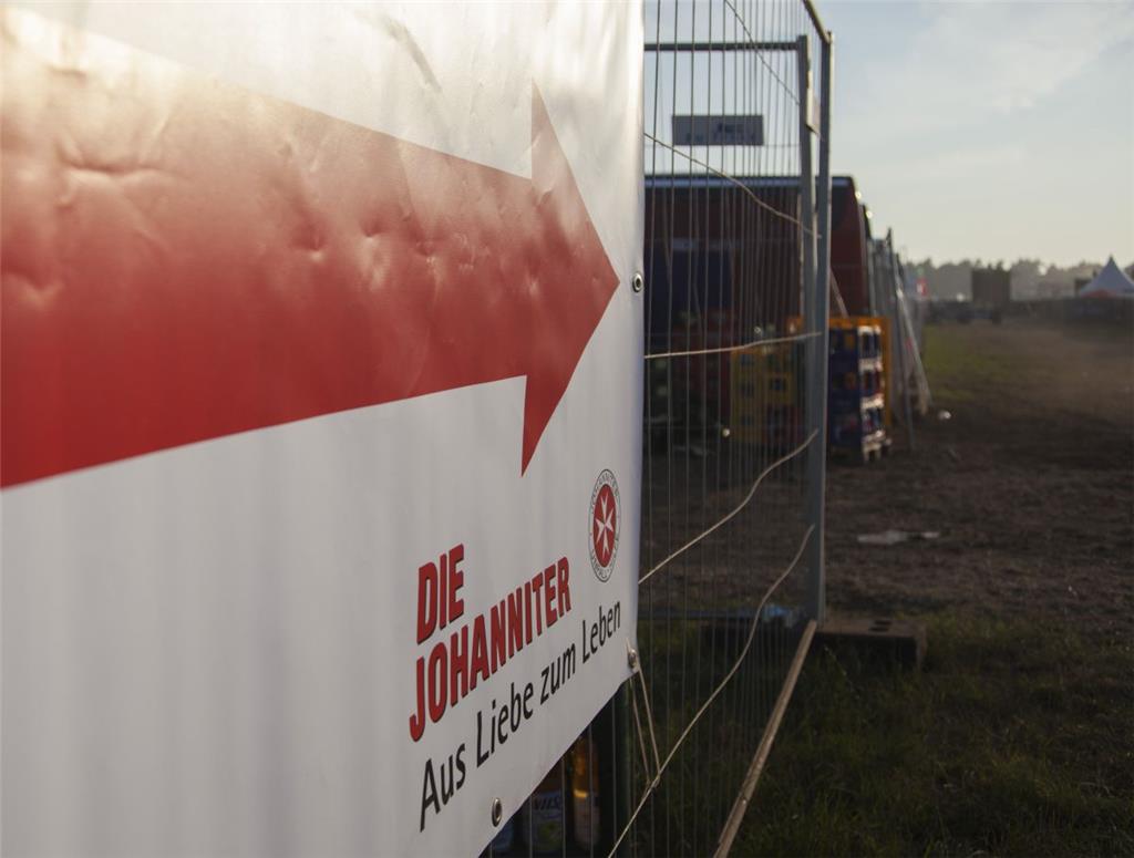 Die Johanniter hat beim Deichbrand zum Glück nicht wirklich viel zu tun.
