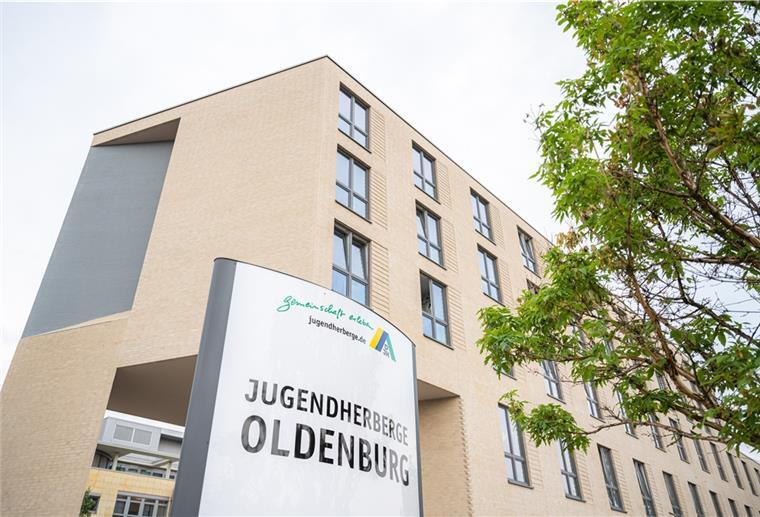 Eine Außenansicht der Jugendherberge in Oldenburg.