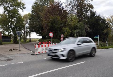 Die K 219 wird wohl nicht mehr in diesem Jahr für den Durchgangsverkehr wieder freigegeben.