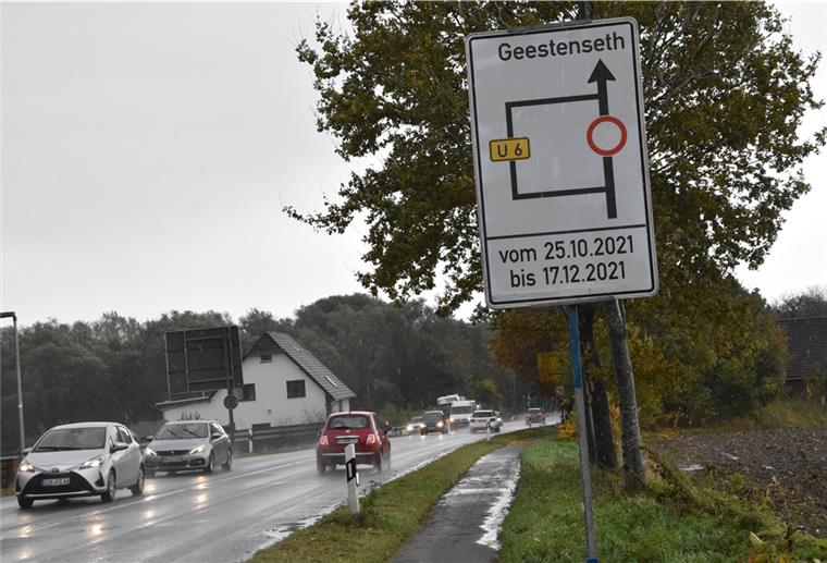 Die K58 muss gesperrt werden.