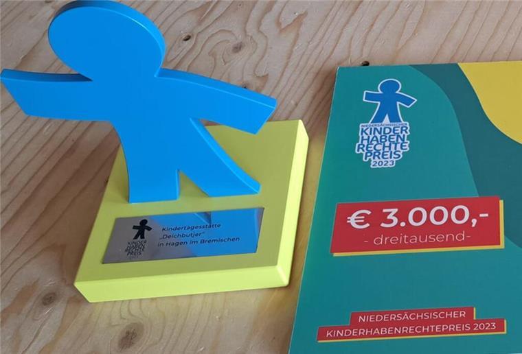 Die Kita Wersabe wurde im Sommer 2023 mit dem Kinder-Haben-Rechte-Preis für ein Theaterprojekt ausgezeichnet. Nun fürchten Eltern und Erzieherinnen, dass die Kita durch eine zusätzliche Krippengruppe in Sandstedt bedroht wird. 