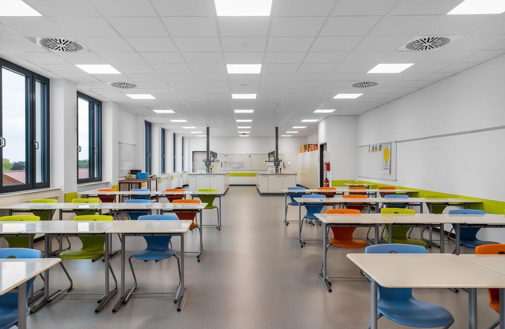 Ein modernes Klassenzimmer.