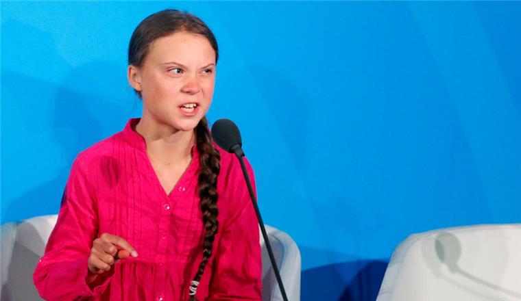 Die Klimaaktivistin Greta Thunberg nimmt am UN-Klimagipfel bei den Vereinten Nationen teil. 