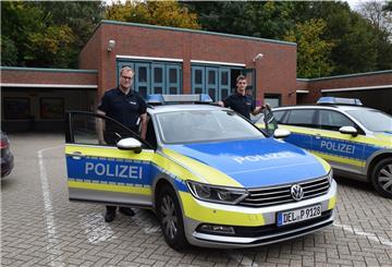 Die Kommissare Helge Busemann (links) und Lasse Klaas haben die Verkehrsüberwachungsaktion organisiert und geleitet. Ihr Fazit: Die Zahl der Verstöße bleibt hoch.