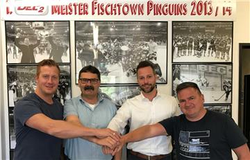 Die Kooperation zwischen den Hamburg Crocodiles und den Fischtown Pinguins ist in trockenen Tüchern.  Auch NHL-Legende Christoph Schubert (links), der für Hamburg spielt, freut sich über die Zusammenarbeit.
