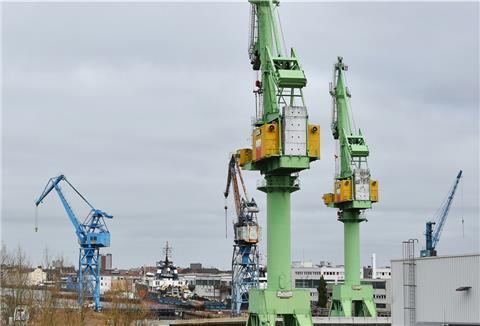 Die Kräne und der Helgen sollen erhalten bleiben