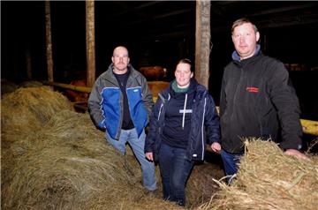 Die Landwirte Bernd Achgelis, Ulrike Witting und Douwe Witbaard (von links) fordern wie viele ihrer Berufskollegen eine andere Landwirtschaftspolitik.