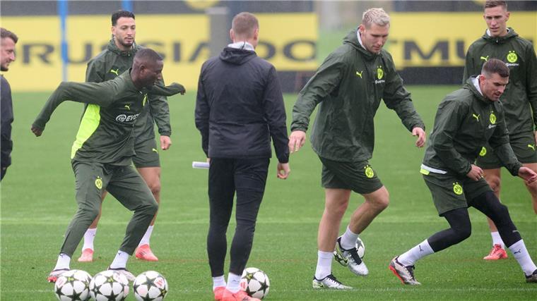 Die letzte Einheit vor dem Spiel in Madrid fand in Dortmund statt.  
