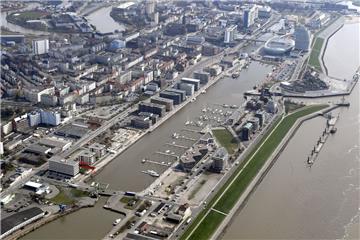 Die letzten Baulücken werden am Neuen Hafen in Bremerhaven geschlossen. 