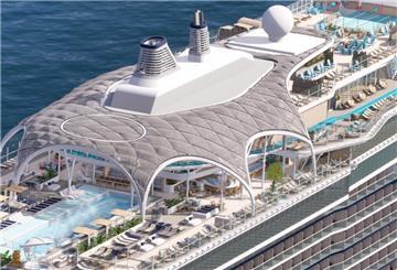 So sieht die "Mein Schiff Relax" von oben aus.
