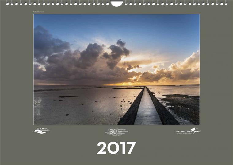 Die Motive von 13 Hobbyfotografen wurden für den neuen Jahreskalender der Gemeinde Wurster Nordseeküste zum Thema "Nationalpark Wattenmeer" ausgewählt. Das Titelfoto stammt von Dorthe Horeis aus Cuxhaven. 