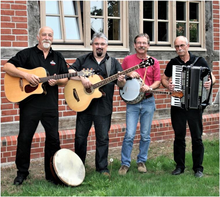 Die Musiker der Gruppe Finnegan kommen aus der Region. Am 28. Februar sind sie zu Gast in der Mühle. 