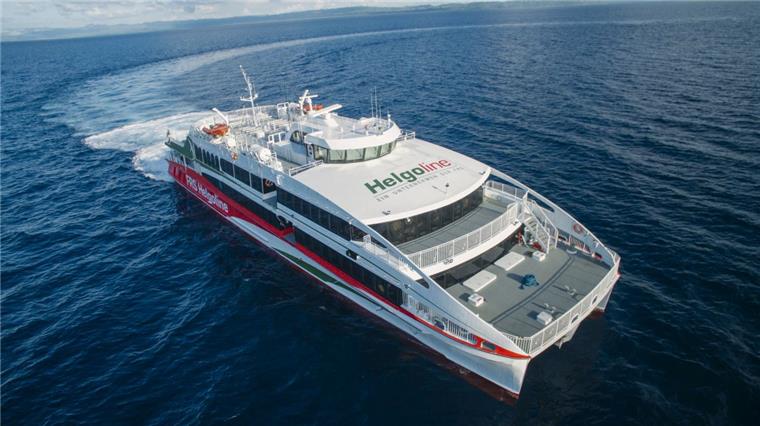 Cuxhaven: Neue Helgoland-Fähre von den Philippinen auf dem Weg Die neue Helgoland-Fähre soll ab Mitte April zwischen Hamburg, Wedel, Cuxhaven und Helgoland fahren.