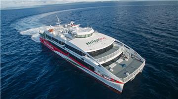 Die neue Helgoland-Fähre soll ab Mitte April zwischen Hamburg, Wedel, Cuxhaven und Helgoland fahren.