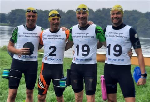Die Nordenhamer (von links) Carsten Reents, Björn Maywald, Thomas Völker und Torben Schramm erreichten tolle Ergebnisse.