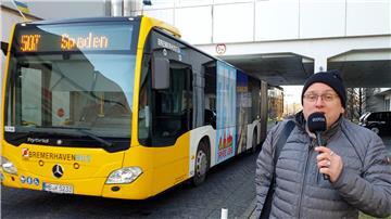 Die NORDSEE-ZEITUNG hat nachgeschaut. Für Gelenkbusse reicht die Durchfahrtshöhe am Klinikum aus. Für die Wasserstoffbusse reicht es dagegen nicht.