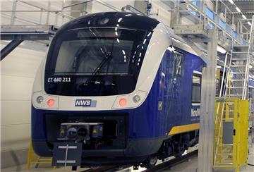 Nordwestbahn in der Werkstatt.