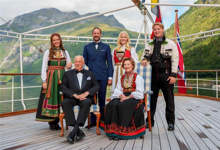 Die norwegische Königsfamilie.