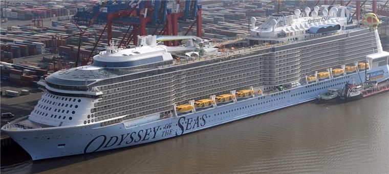 Nun fünf Corona-Fälle auf „Odyssey of the Seas“ Die „Odyssey of the Seas“ darf vorerst nicht auslaufen.
