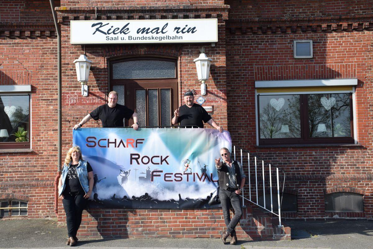 Diese Bands spielen beim Scha(r)f-Rock-Festival in Stadland Die Organisatoren freuen sich wieder auf viele Rockmusik-Liebhaber.