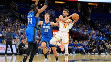 Die Orlando Magic um Franz Wagner (M.) treffen nun auf die Boston Celtics.