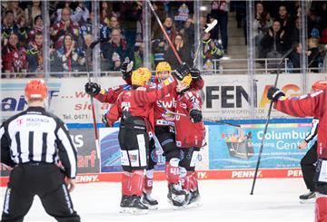 Die Pinguins haben allen Grund zum Jubeln: Mit dem Heimrecht im Viertelfinale haben sie ein weiteres Etappenziel erreicht.