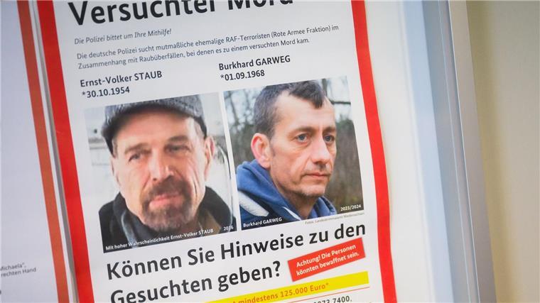 Videos sollen Ermittler auf Spur von Ex-RAF-Mitglied führen Die Polizei fahndet seit Jahren nach den beiden Ex-RAF-Mitgliedern. (Foto Archiv)
