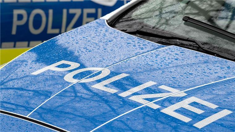 Die Polizisten halten den angeblich abhandengekommenen Führerschein in den Händen. (Symbolbild)