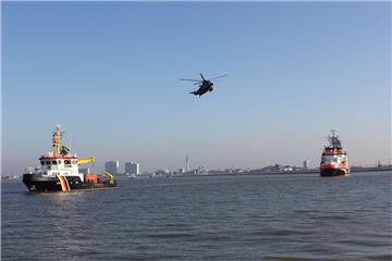 Die &quot;Nordergründe&quot;, &quot;Sea King&quot; und &quot;Neuwerk&quot; im Üb...