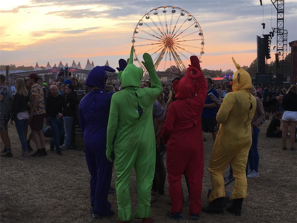 Die &quot;Teletubbies&quot; feiern auch mit. Foto: Rost