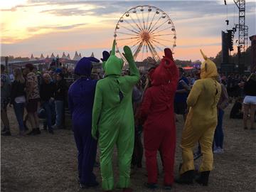 Die &quot;Teletubbies&quot; feiern auch mit. Foto: Rost
