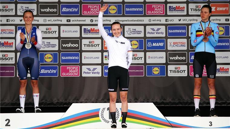 Die Rosenheimerin Antonia Niedermaier (m) wurde beim Giro d’Italia Sechste.