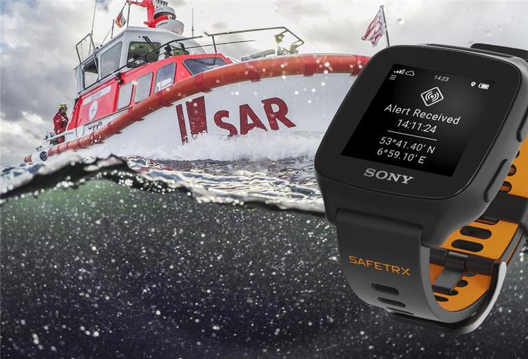 Die SafeTrx Active-Watch zeichnet die Route auf und ruft im Notfall Hilfe herbei.