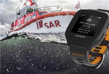 Die SafeTrx Active-Watch zeichnet die Route auf und ruft im Notfall Hilfe herbei.