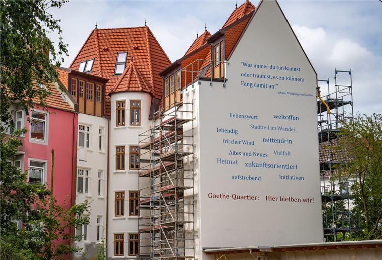 Bremerhaven-Lehe: Ein neues Schmuckstück im Goethe-Quartier Die Sanierung der „Mutter aller Schrottimmobilien“ in der Goethestraße 60 ist kurz vor dem Abschluss.