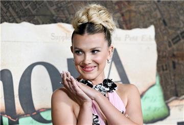 Die Schauspielerin Millie Bobby Brown besucht die Weltpremiere von „Enola Holmes 2“ in New York.