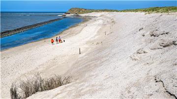 Die Schutzdüne im Westen der Insel Spiekeroog.