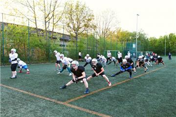 Die Seahawks machen sich bereit für den Gegner.