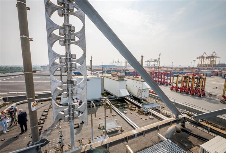 Die Sirenenanlage im Hafen bleibt heute still.